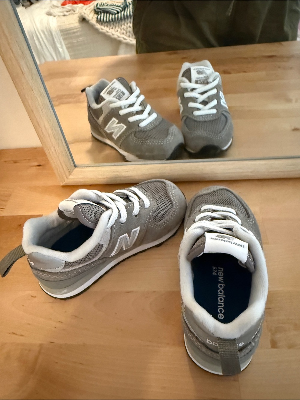 NWOT New Balance Toddler Gray Classic 574 Sneakers